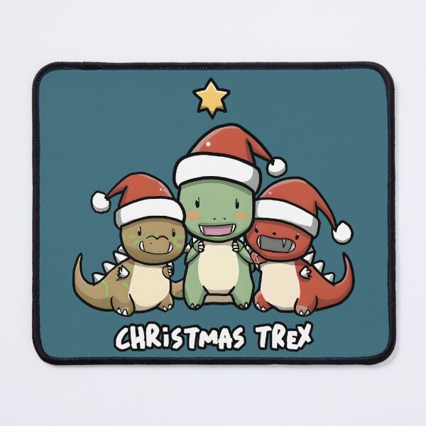 Item preview, Christmas dinos Trex family designed and sold by ChataMaroon.