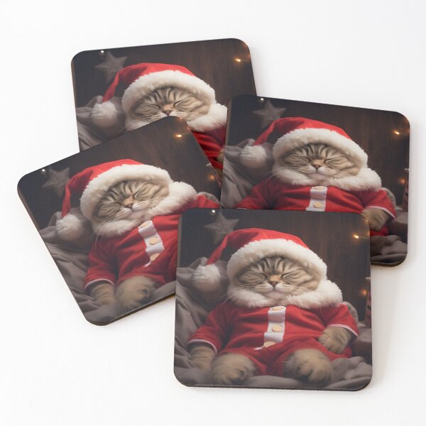 Item preview, Comfy Christmas holiday cat designed and sold by dcrc.