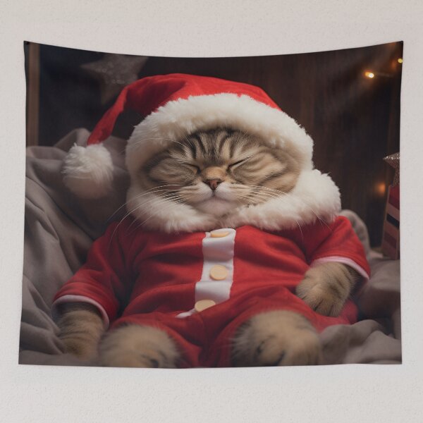 Item preview, Comfy Christmas holiday cat designed and sold by dcrc.
