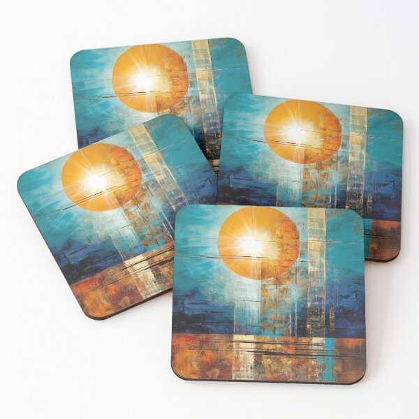 Artikelvorschau, Entdecken Sie "Simplistic & Minimalistic Vintage Sunset" Abstrakte Kunst entworfen und verkauft von ArtificialGenes.