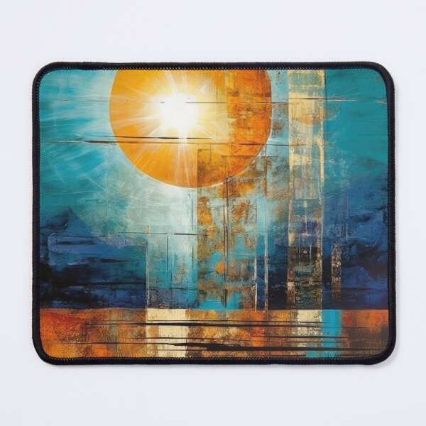 Artikelvorschau, Entdecken Sie "Simplistic & Minimalistic Vintage Sunset" Abstrakte Kunst entworfen und verkauft von ArtificialGenes.