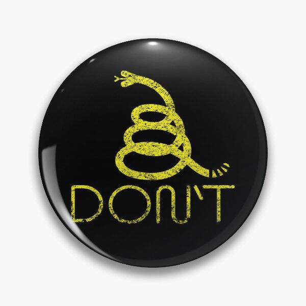 Item preview, In Vogue Modern Distressed 80s Yellow Minimalist Gadsden Snake Flag Stylish Dont Tread On Me designed and sold by pelagio.