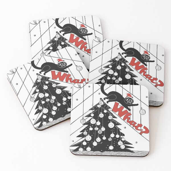 Item preview, Funny Cat Christmas, Cat Knocking Over Christmas Tree, What Cat designed and sold by KnockingLouder.