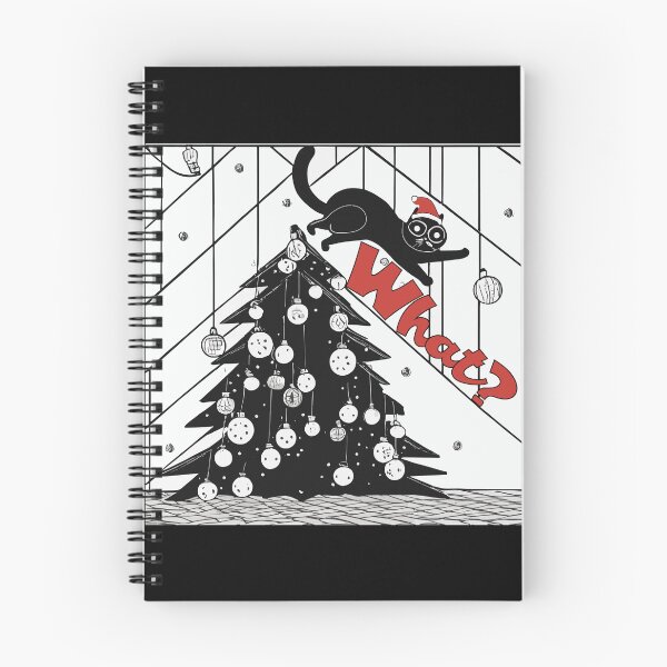 Item preview, Funny Cat Christmas, Cat Knocking Over Christmas Tree, What Cat designed and sold by KnockingLouder.