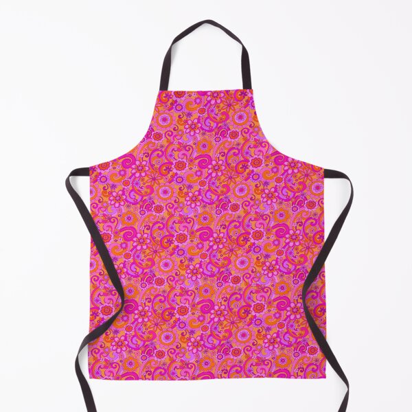 Item preview, 149 sixties/Seventies Fun Flowers and swirls Pink designed and sold by Cressidacarr.