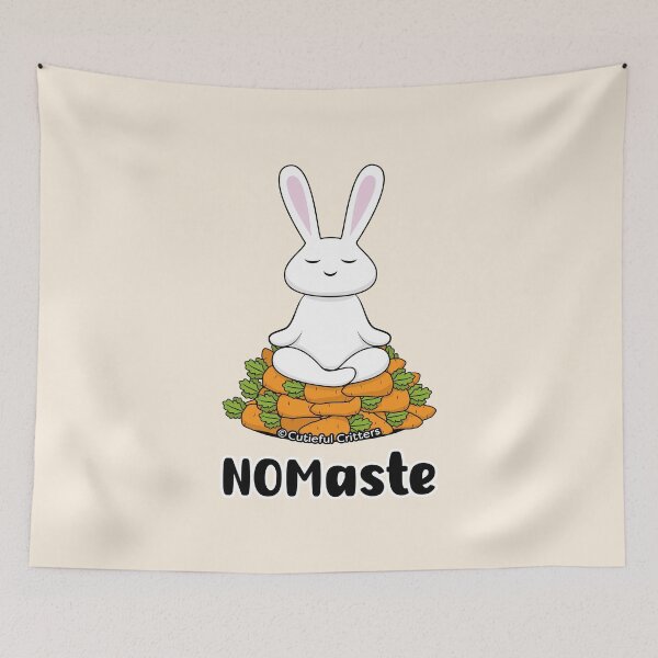 Item preview, NOMaste Meditating Bunny designed and sold by Cutieful Critters.