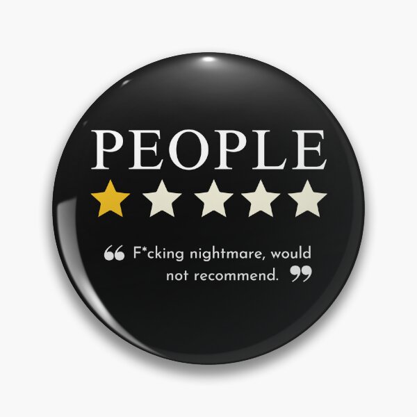 Item preview, People 1 Star F*cking Nightmare Would Not Recommend designed and sold by CreepyCornerArt.