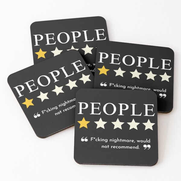 Item preview, People 1 Star F*cking Nightmare Would Not Recommend designed and sold by CreepyCornerArt.