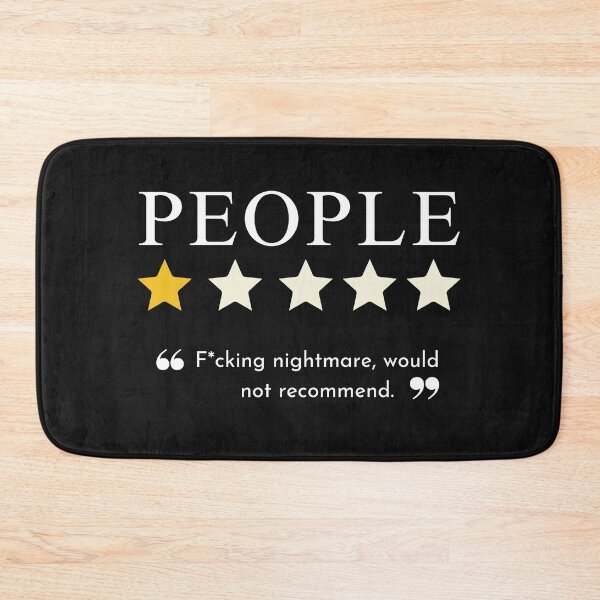 Item preview, People 1 Star F*cking Nightmare Would Not Recommend designed and sold by CreepyCornerArt.