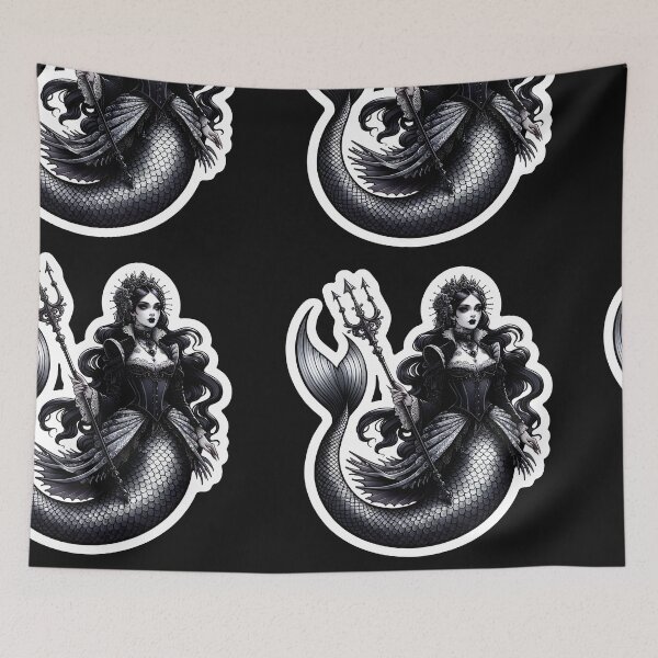 Item preview, Gothic Mermaid with a Trident  designed and sold by Truck Stop One.