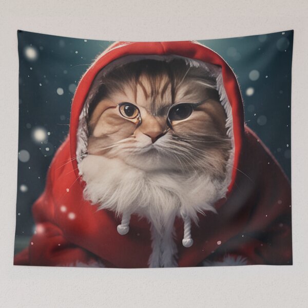 Item preview, comfy christmas holiday cat designed and sold by dcrc.