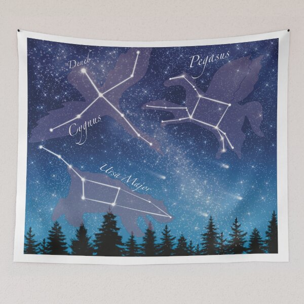 Item preview, Starry sky - constellations design  designed and sold by HappyMoni27.