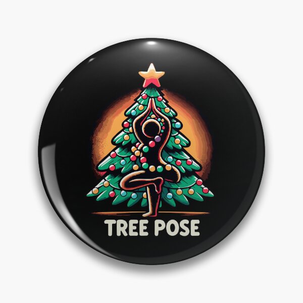 Item preview, Humorous Yoga Christmas Tree - Festive Holiday Pose Apparel designed and sold by Jurady.