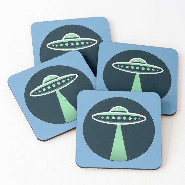 Item preview, Minimalist UFO symbol - Green Beam designed and sold by OtisHeya.