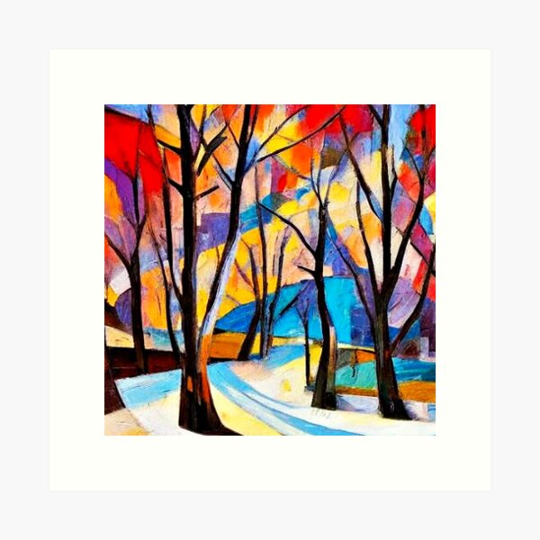 Item preview, Bare Trees in mountain valley 7 designed and sold by George Hutton Hunter.