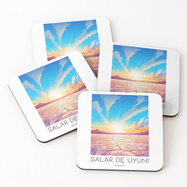 Item preview, A Pop Art Travel Print of Salar de Uyuni - Bolivia  designed and sold by StudioRedKoala.