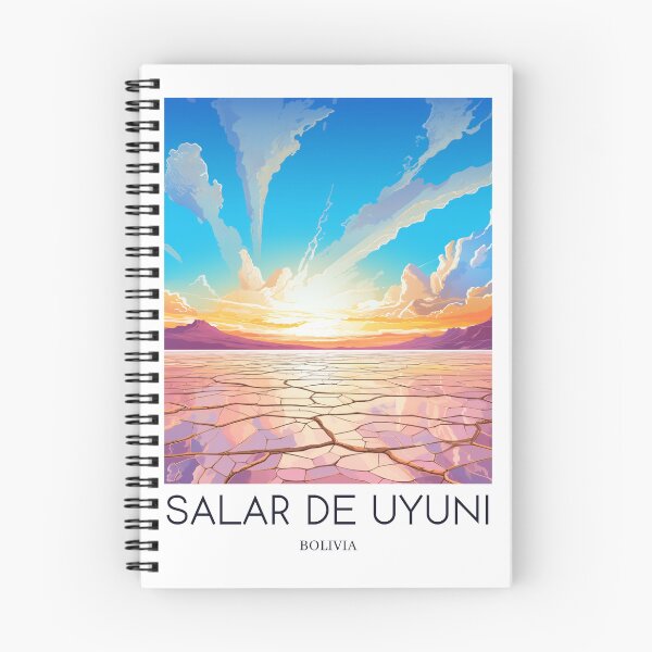 Item preview, A Pop Art Travel Print of Salar de Uyuni - Bolivia designed and sold by StudioRedKoala.