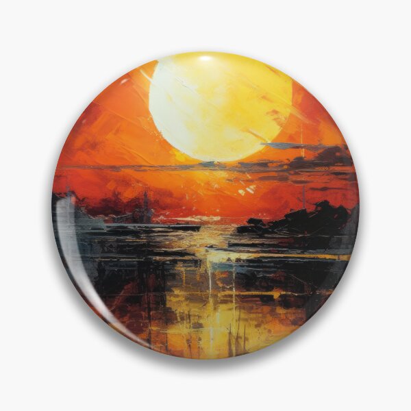 Artikelvorschau, Entdecken Sie "Simplistic & Minimalistic Vintage Sunset" Abstrakte Kunst entworfen und verkauft von ArtificialGenes.