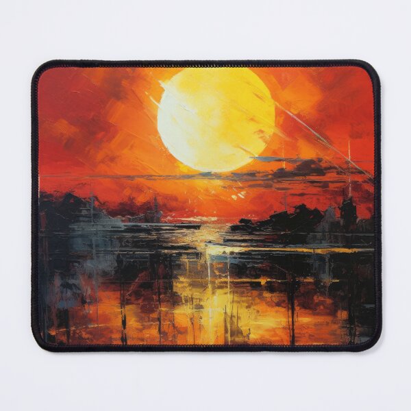 Artikelvorschau, Entdecken Sie "Simplistic & Minimalistic Vintage Sunset" Abstrakte Kunst entworfen und verkauft von ArtificialGenes.