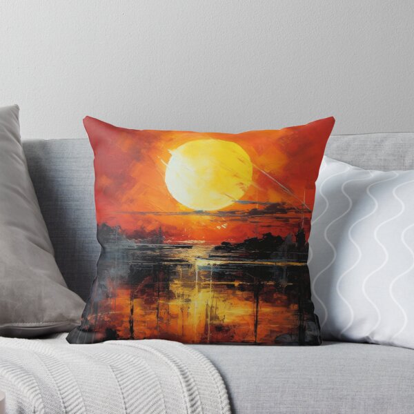 Artikelvorschau, Entdecken Sie "Simplistic & Minimalistic Vintage Sunset" Abstrakte Kunst entworfen und verkauft von ArtificialGenes.