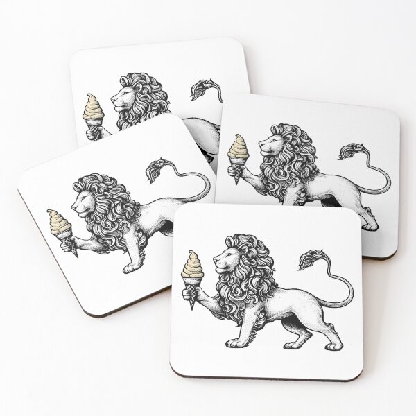 Item preview, Lion holding an ice cream designed and sold by Persian Pride Official.