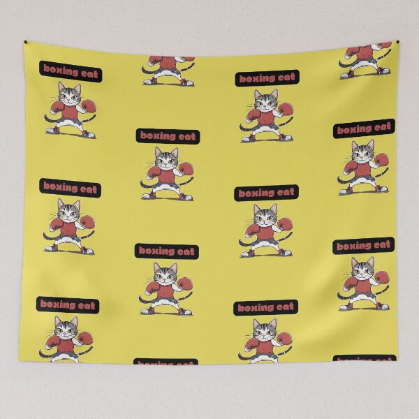 Item preview, Feline Fighter - Yellow designed and sold by CushyNest.