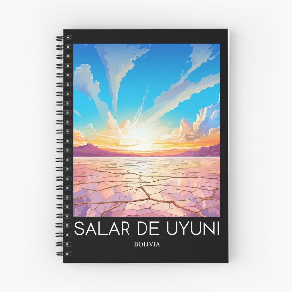 Artikelvorschau, A Pop Art Travel Print of Salar de Uyuni - Bolivia entworfen und verkauft von StudioRedKoala.