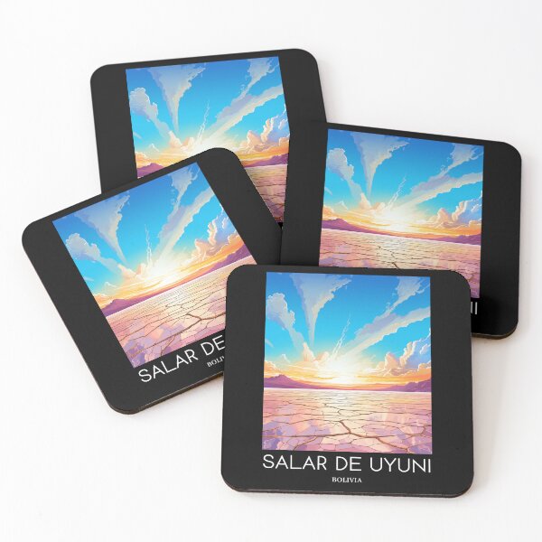Item preview, A Pop Art Travel Print of Salar de Uyuni - Bolivia  designed and sold by StudioRedKoala.