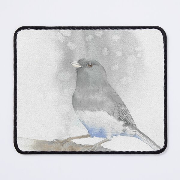 Item preview, Dark-eyed junco watercolor bird portrait designed and sold by L'Atelier Oranjade.