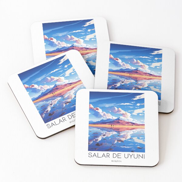 Item preview, A Pop Art Travel Print of Salar de Uyuni - Bolivia  designed and sold by StudioRedKoala.