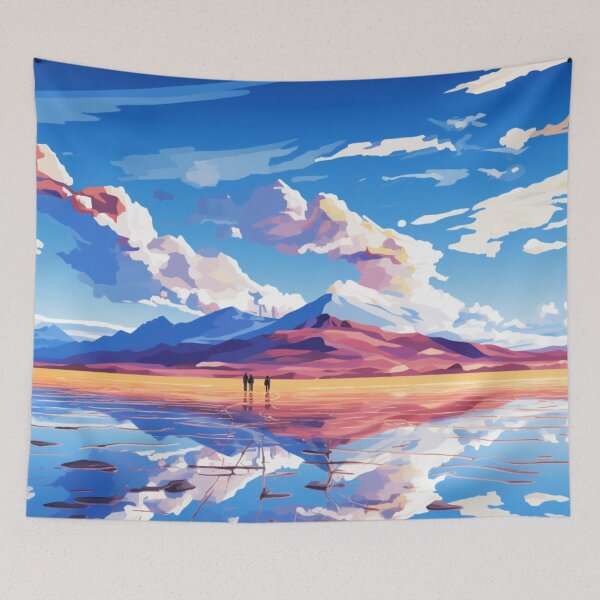 Item preview, A Pop Art Travel Print of Salar de Uyuni - Bolivia  designed and sold by StudioRedKoala.