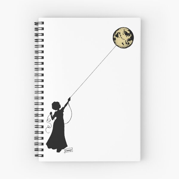 Item preview, Flying the moon designed and sold by Dunnoart.