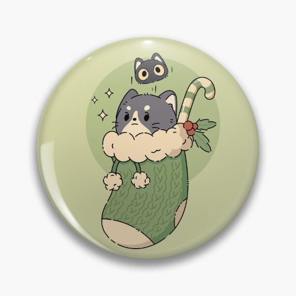 Item preview, Tuxedo and Kitten Christmas | Green designed and sold by ModesaDraw.