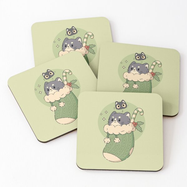 Item preview, Tuxedo and Kitten Christmas | Green designed and sold by ModesaDraw.