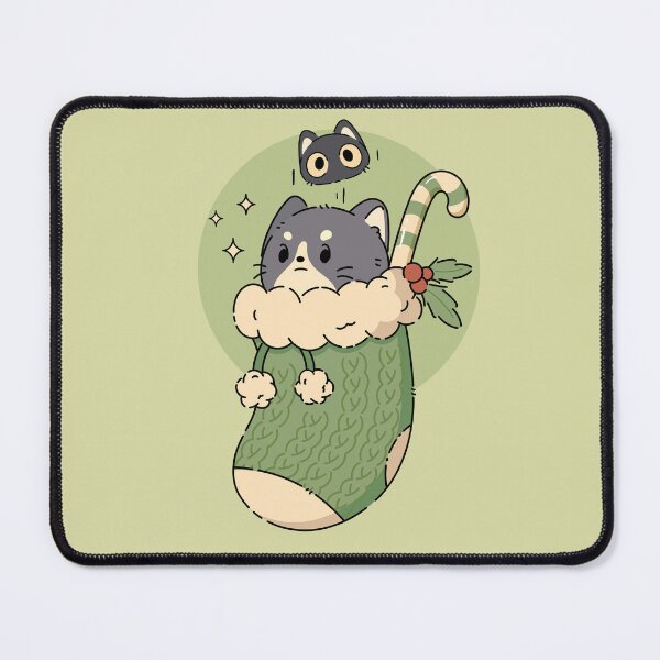 Item preview, Tuxedo and Kitten Christmas | Green designed and sold by ModesaDraw.