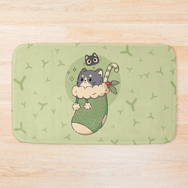 Item preview, Tuxedo and Kitten Christmas | Green designed and sold by ModesaDraw.
