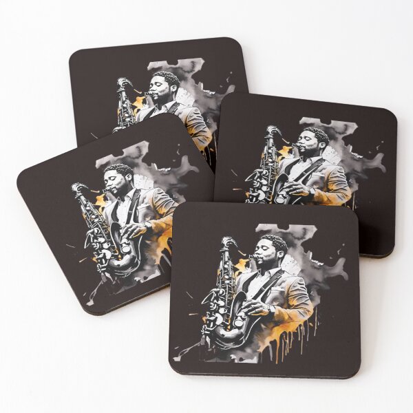 Item preview, Handsome Man Playing Saxophone designed and sold by vuslatmedia.