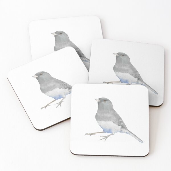 Item preview, Dark-eyed junco watercolor bird portrait v2 designed and sold by L'Atelier Oranjade.
