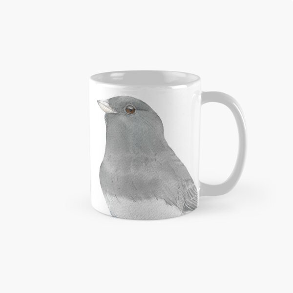 Item preview, Dark-eyed junco watercolor bird portrait v2 designed and sold by L'Atelier Oranjade.