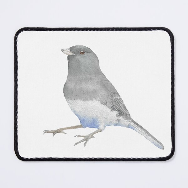 Item preview, Dark-eyed junco watercolor bird portrait v2 designed and sold by L'Atelier Oranjade.