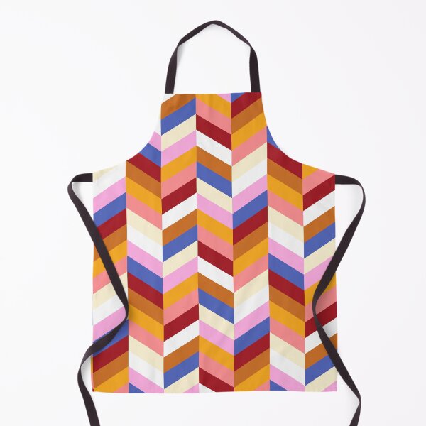 Item preview, Geometric Herringbone Pattern (red/pink/orange/periwinkle blue) designed and sold by Design Minds Boutique.