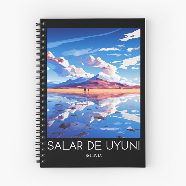 Artikelvorschau, A Pop Art Travel Print of Salar de Uyuni - Bolivia entworfen und verkauft von StudioRedKoala.