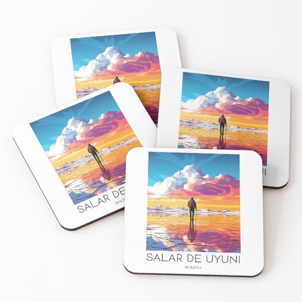 Item preview, A Pop Art Travel Print of Salar de Uyuni - Bolivia  designed and sold by StudioRedKoala.