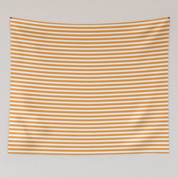 Item preview, Tiny ORANGE and WHITE Horizontal PINSTRIPES  designed and sold by RachelMacht.