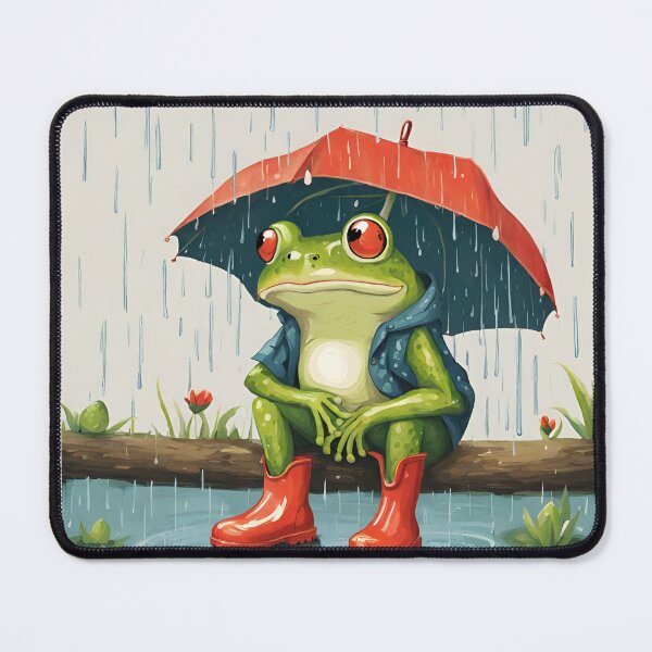 Item preview, Rainy Day Frog designed and sold by cozyvintage.