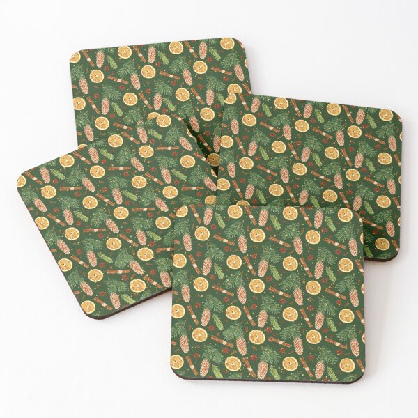 Item preview, Christmas mistletoe and cones  pattern  designed and sold by Meandmyshop.