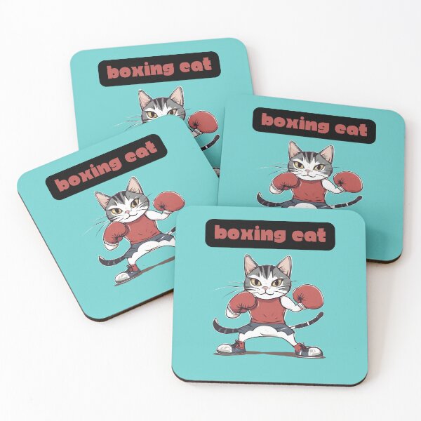 Item preview, Feline Fighter - Blue designed and sold by CushyNest.