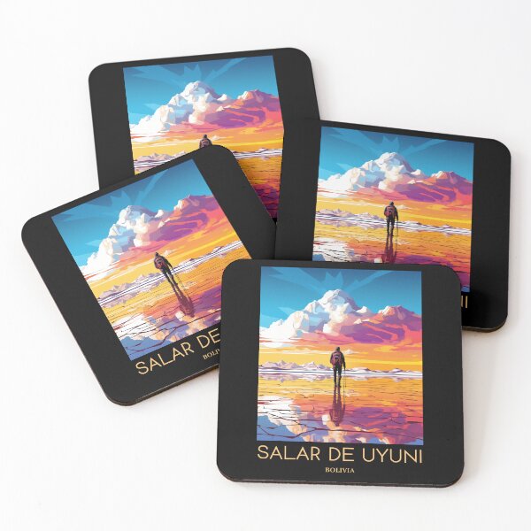 Item preview, A Pop Art Travel Print of Salar de Uyuni - Bolivia  designed and sold by StudioRedKoala.