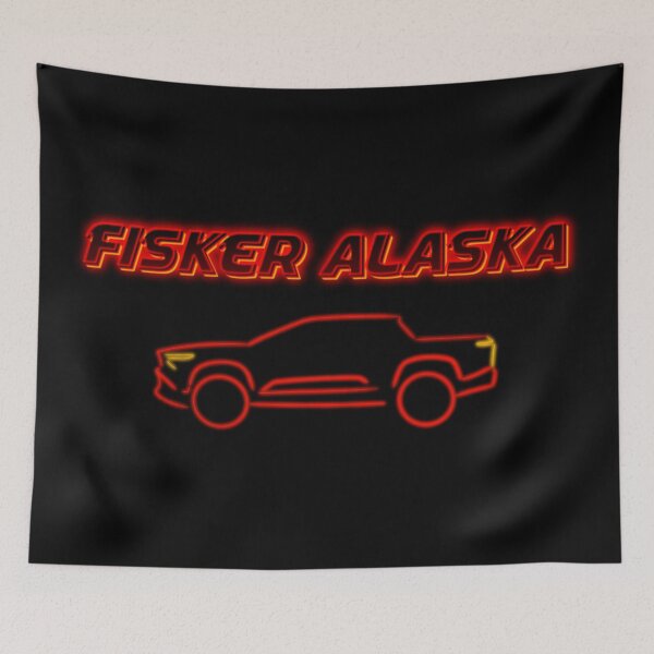 Item preview, Fisker ALASKA Neon Sign designed and sold by Bjammer.