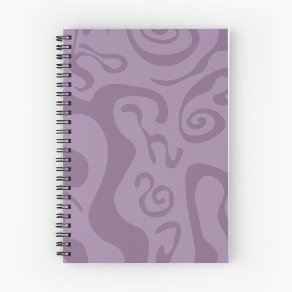 Item preview, Groovy Trippy Swirly Purple Aubergine Dark Violet designed and sold by LittleHCreative.